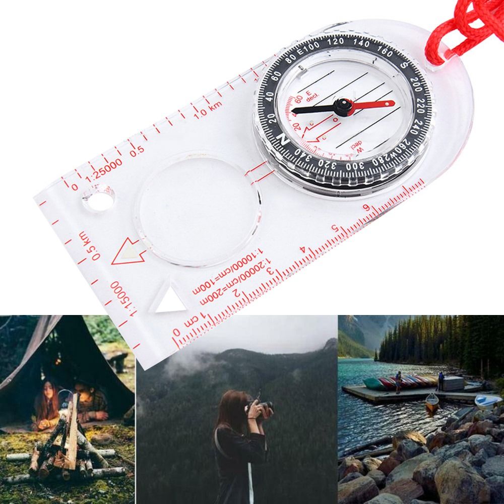 بوصلة لوح أساسية للتوجيه، خرائ - مراجعة Compass Lensatic وسعره